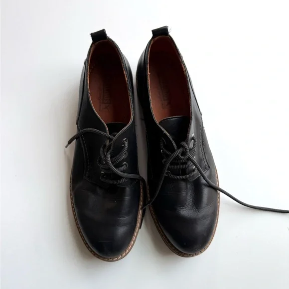 Pikolinos Women's Leather Vicar Oxford Shoes Black Size EU 39, US 8.5 - Picture 6 of 14